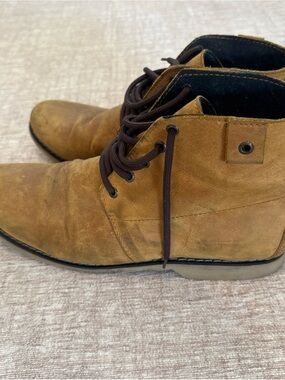Men's Tan Leather Lace-Up Boots from South Africa